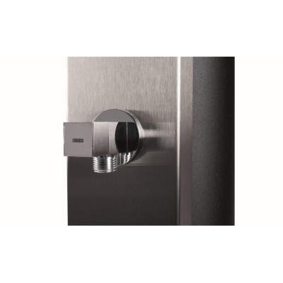 Solární sprcha 40L - Nerezové čelo - S oplachem nohou