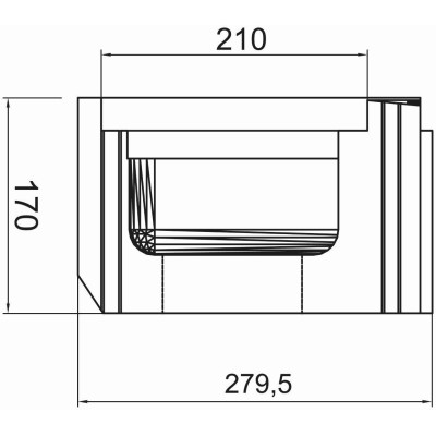 Polystyrenová tvárnice POWER-S -- žlabová, rohová, 1 029,5 x 279,5 x 170