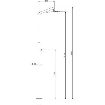 Solární sprcha BRISA - AISI304