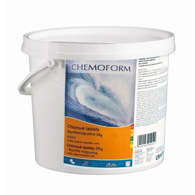 Chlórové tablety rychlorozpustné 20 g - mini - 5 kg