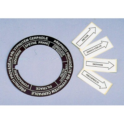 Nálepka na potrubí