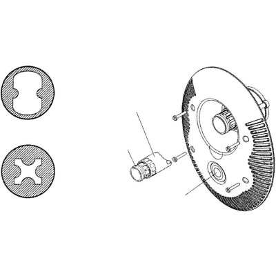 Příslušenství - Čelo protiproudu V-JET (pouze krycí část bez trysky)
