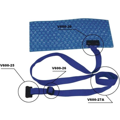 Navíjecí zařízení – Úchyt tkalounu komplet (2x plast. šroub+destička)