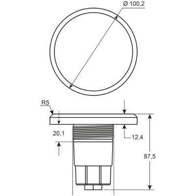 Žárovka LED 100mm - RGB 6W