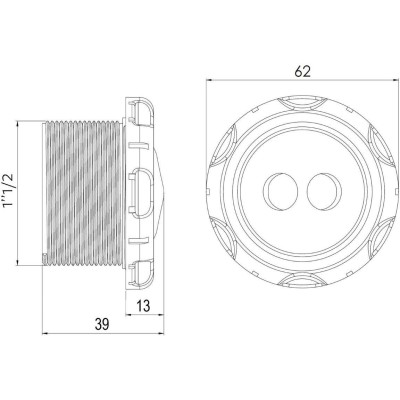 Rotační část masážní trysky - Písková