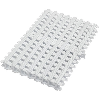 Přelivový roll rošt pro veřejné bazény - bílý - šířka 295 mm, výška 35mm