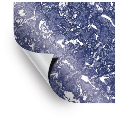 AVfol Decor - Blue Marmor, 1,65m šíře, 1,5mm, 25m role