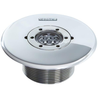 Vtoková tryska VAMILA nerez s transparentní kuličkou 7 x 6,5 mm - zapuštěná