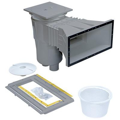 Skimmer 17,5 l, pro fólie, s mosaznými zástřiky, široké hrdlo, RAL7004