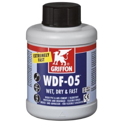 Griffon WDF05, PVC lepidlo 500 ml se štětcem pro flexi hadice