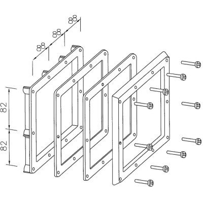 SKIMMER V20 ABS - Přírubová jednotka