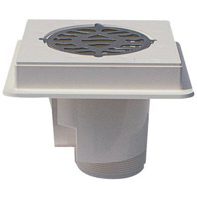 Podlahová výpust ABS, nerez mřížka AISI 316, pro beton