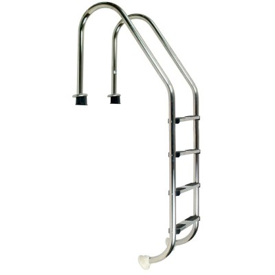 Žebřík nerez Standard s pouzdrem 4 stupňový, AISI 304.