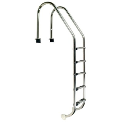 Žebřík nerez Standard s pouzdrem 5 stupňový, AISI 304