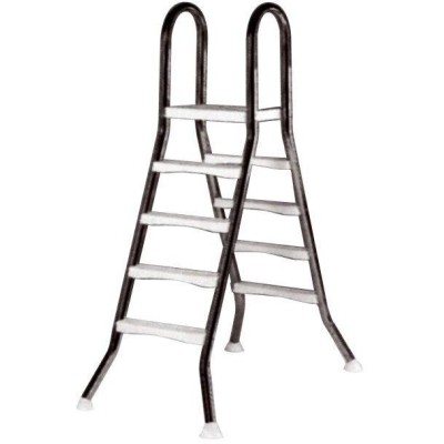 Žebřík EEP pro nezapuštěné bazény, 4+4 stupně, pro bazény 1,2 m výšky, AISI 304