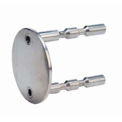 Nerez přírubové úchyty zábradlí -- koncový zaslepený pravý