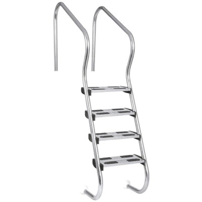 Žebřík nerez Ergo s pouzdrem 4 stupňový, AISI 316