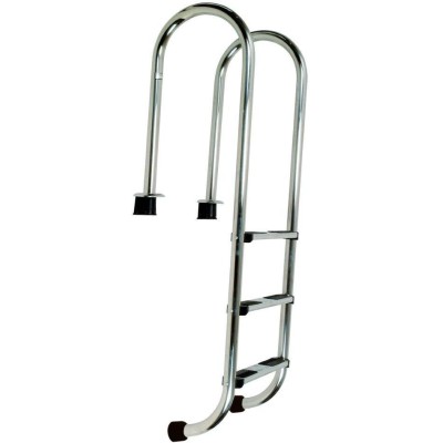 Žebřík nerez Muro (Slim) s pouzdrem 4 stupňový, AISI 316