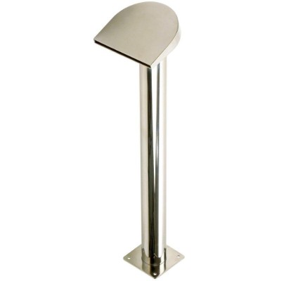 Chrlič - Půlměsíc vysoký,Š200 mm,připojení 75 mm,AISI 316,proud dolů