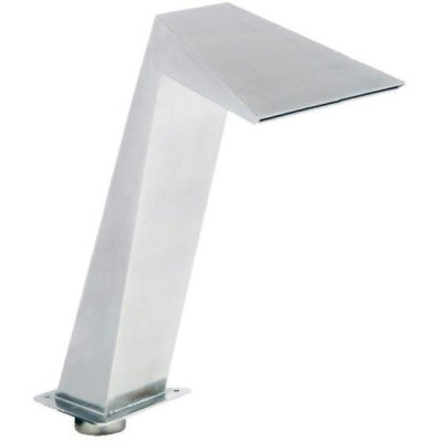 Chrlič - Kubista 370 mm, nerez AISI 316, připojení 75 mm, povrch matný