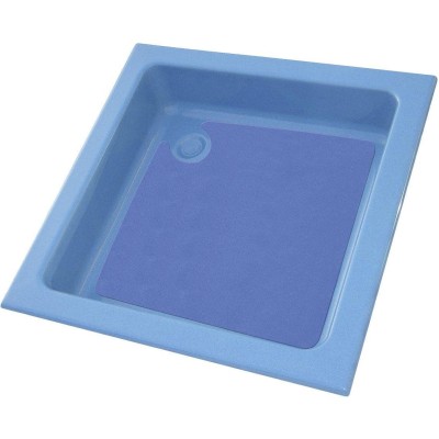 Sprchová vanička 90x90 cm, modrá/modrá