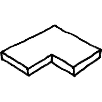 Dlažba Sahara - písková - rohová dlaždice 90°int. - 1ks